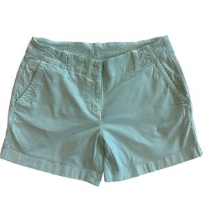 Vineyard Vines Women's Light Aqua Cotton Shorts, Size 6.